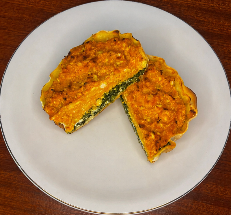 Tarta de Espinaca y Calabacin